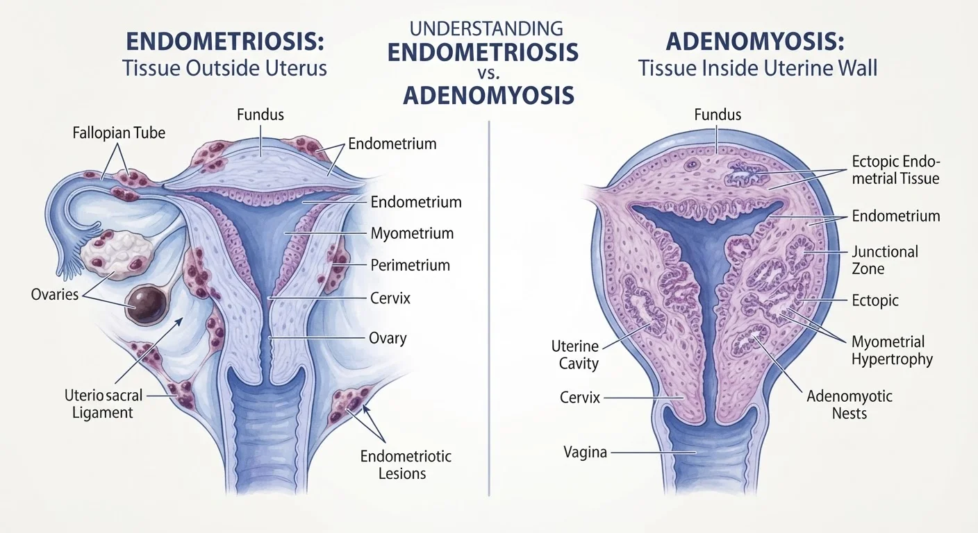 Endometriosis vs. Adenomyosis: Understanding Two Distinct Conditions