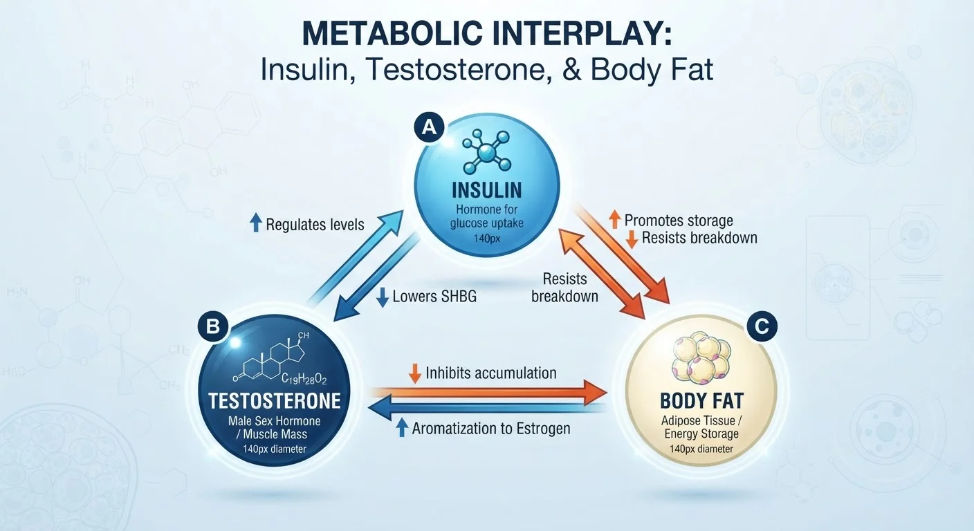 Insulin, Testosterone, and Body Fat: Untangling a Complex Hormonal Triangle