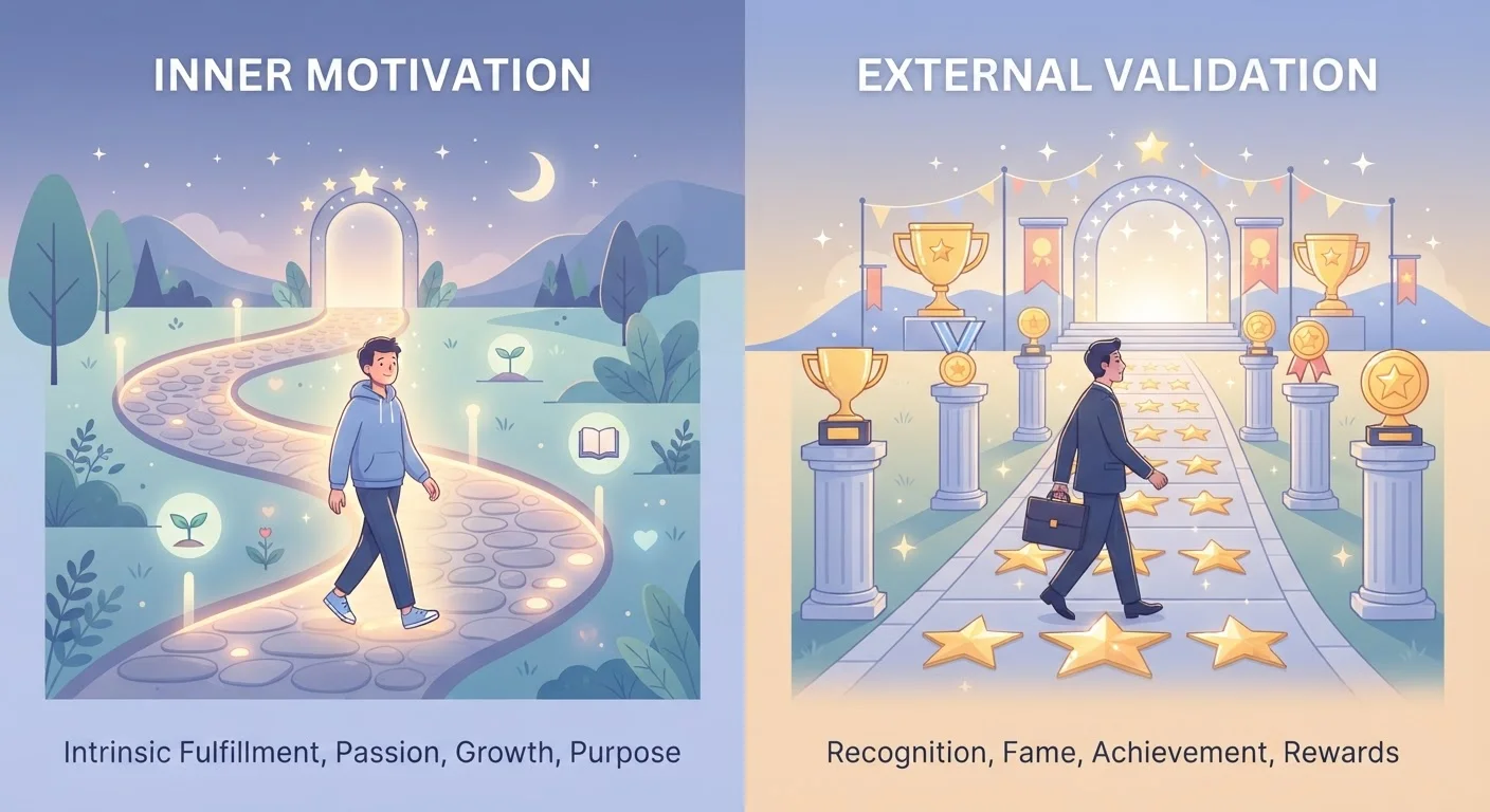 Intrinsic vs. Extrinsic Rewards in Habit Building